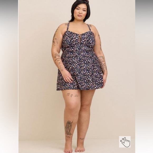 Torrid Lattice Swimdress - Picture 5 of 6